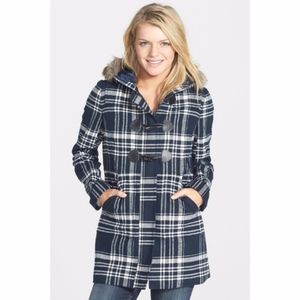 Nordstrom BP Plaid Pea Coat